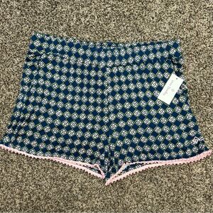 NWT Vera Bradley Blue & Pink Super Soft Viscose Pajama Shorts Women’s Size XL